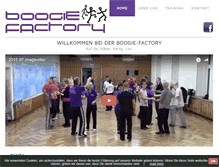 Tablet Screenshot of boogie-factory.at